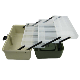 Ace Angling 3 Tray Cantilever Fishing Tackle Tough Box