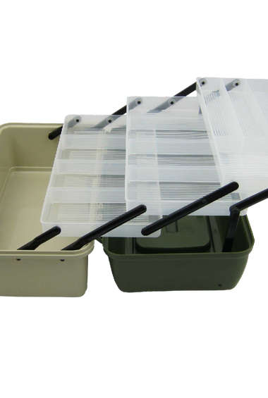Ace Angling 3 Tray Cantilever Fishing Tackle Tough Box