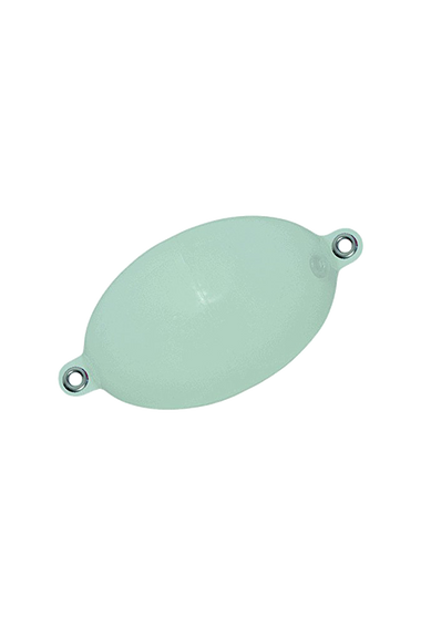 Buldo Pack of 10 Oval Floats with Eyelets Blanc